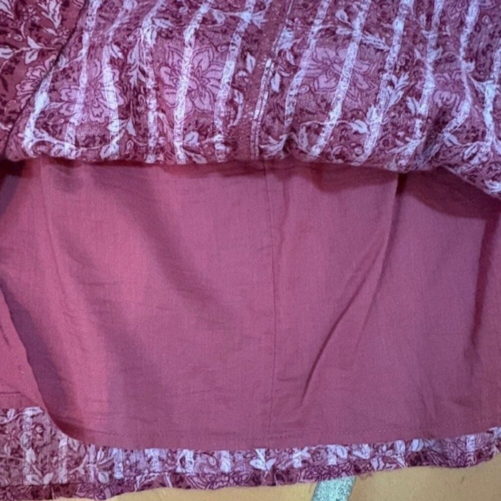 Burgundy dress